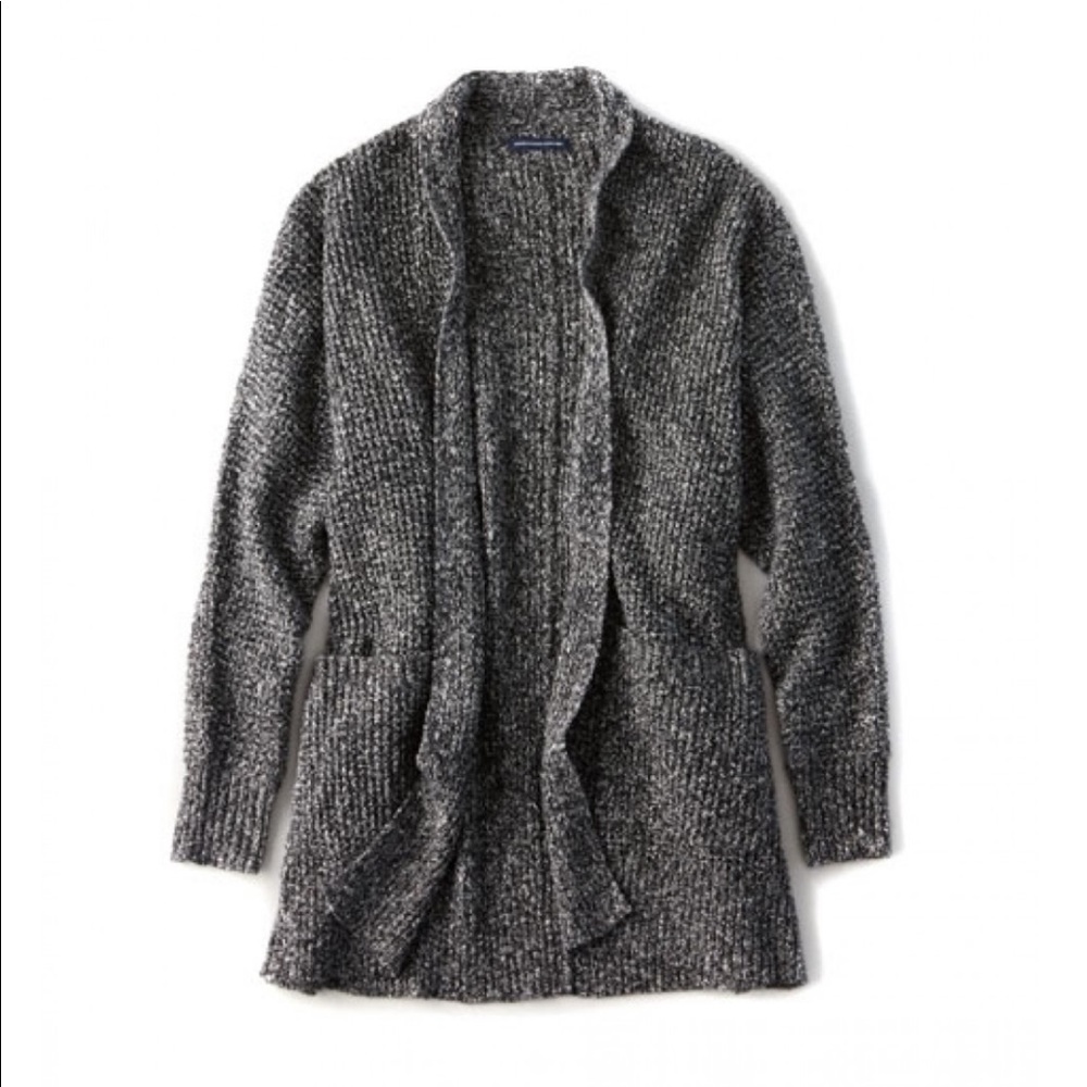 American Eagle Waffle Knit Boyfriend Cardigan